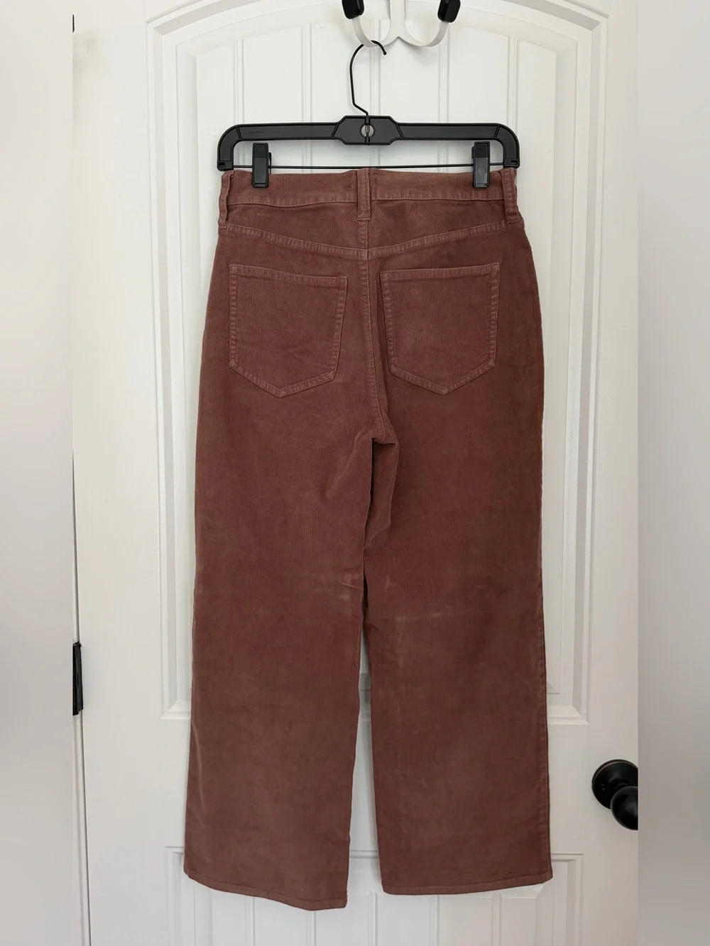J. Crew Wide-Leg Corduroy Jeans in Rust Brown